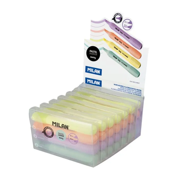 Display box 7 cases with 4 SWAY Pastel highlighters