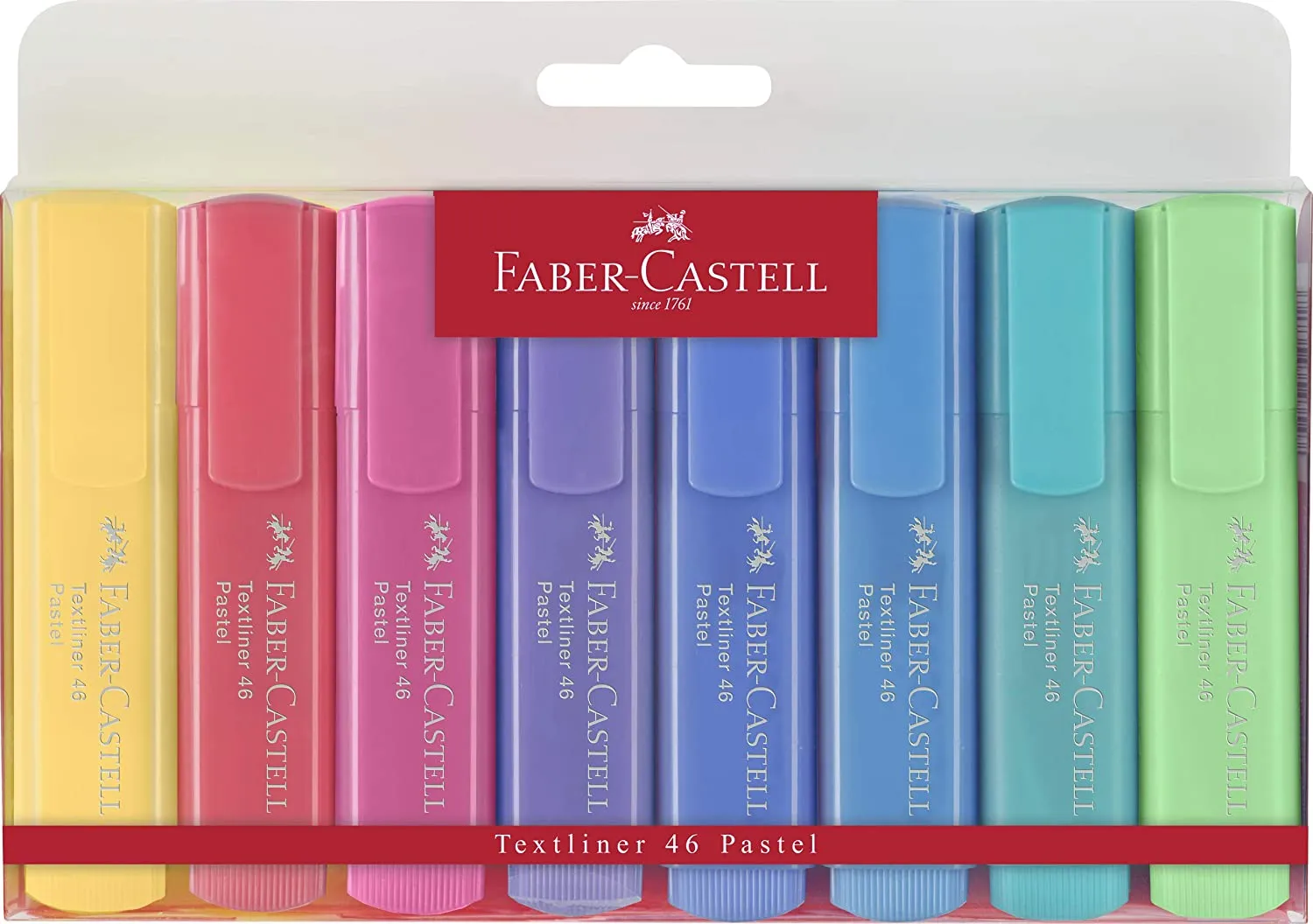 FABER-CASTELL Highlighter TL 46 Pastel Wallet of 8