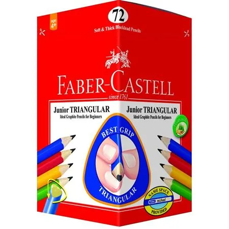 FABER-CASTELL Junior Grip Pencils Black