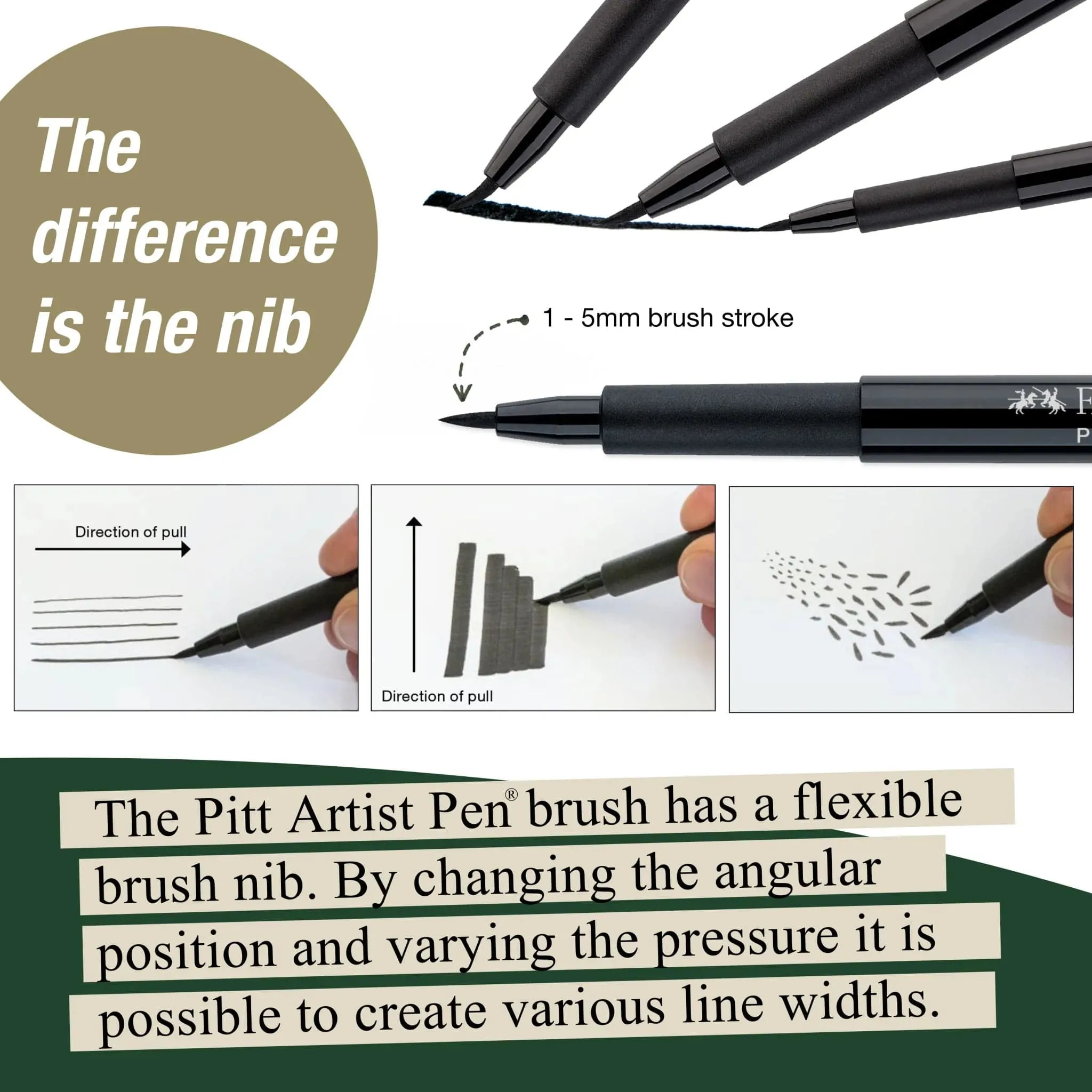 Faber-Castell Pitt Artist Pen Brush - 112 Leaf Green