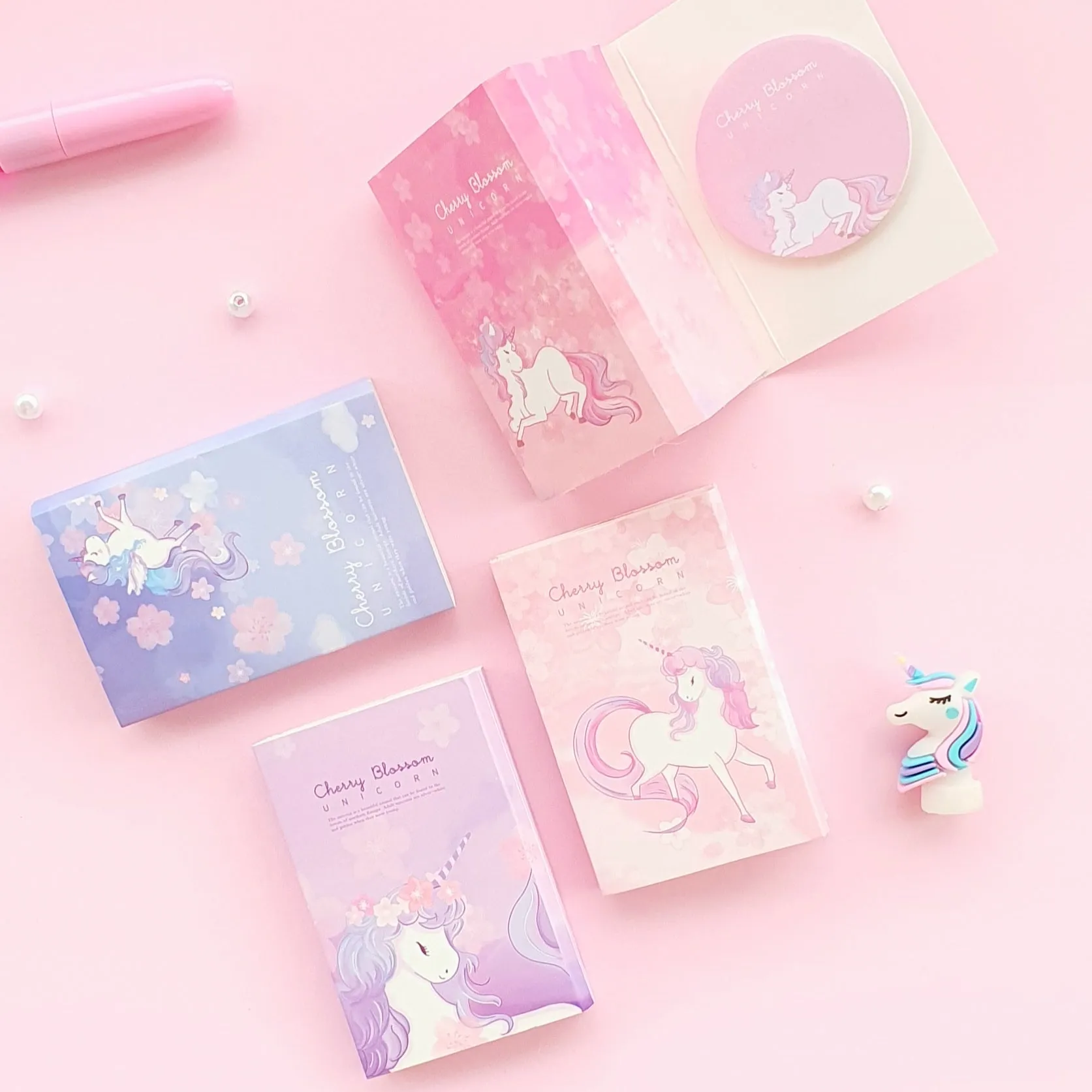 Folding Sticky Notes - Magical Unicorn