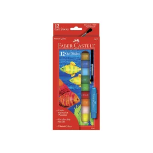 Gel Sticks with Blending Brush, Set of 12