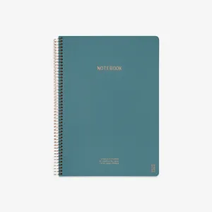 KOZO SPIRAL-BOUND NOTEBOOK A4 // STEEL BLUE