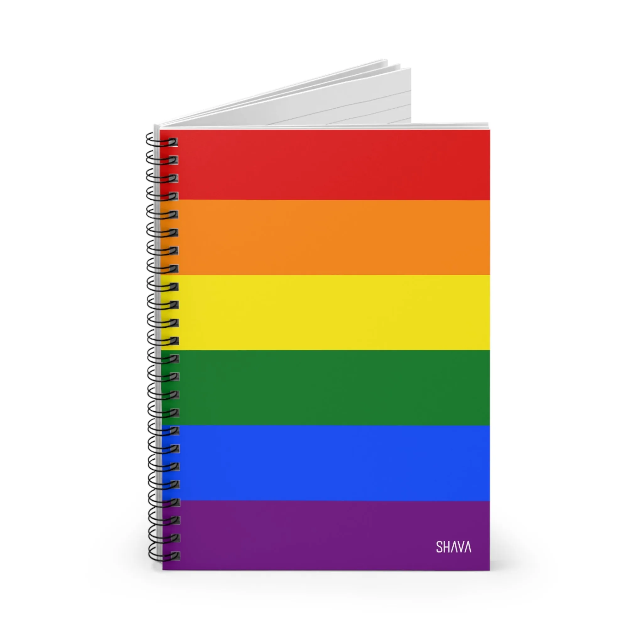 LGBTQ Spiral Notebook - Ruled Line - Rainbow Flag