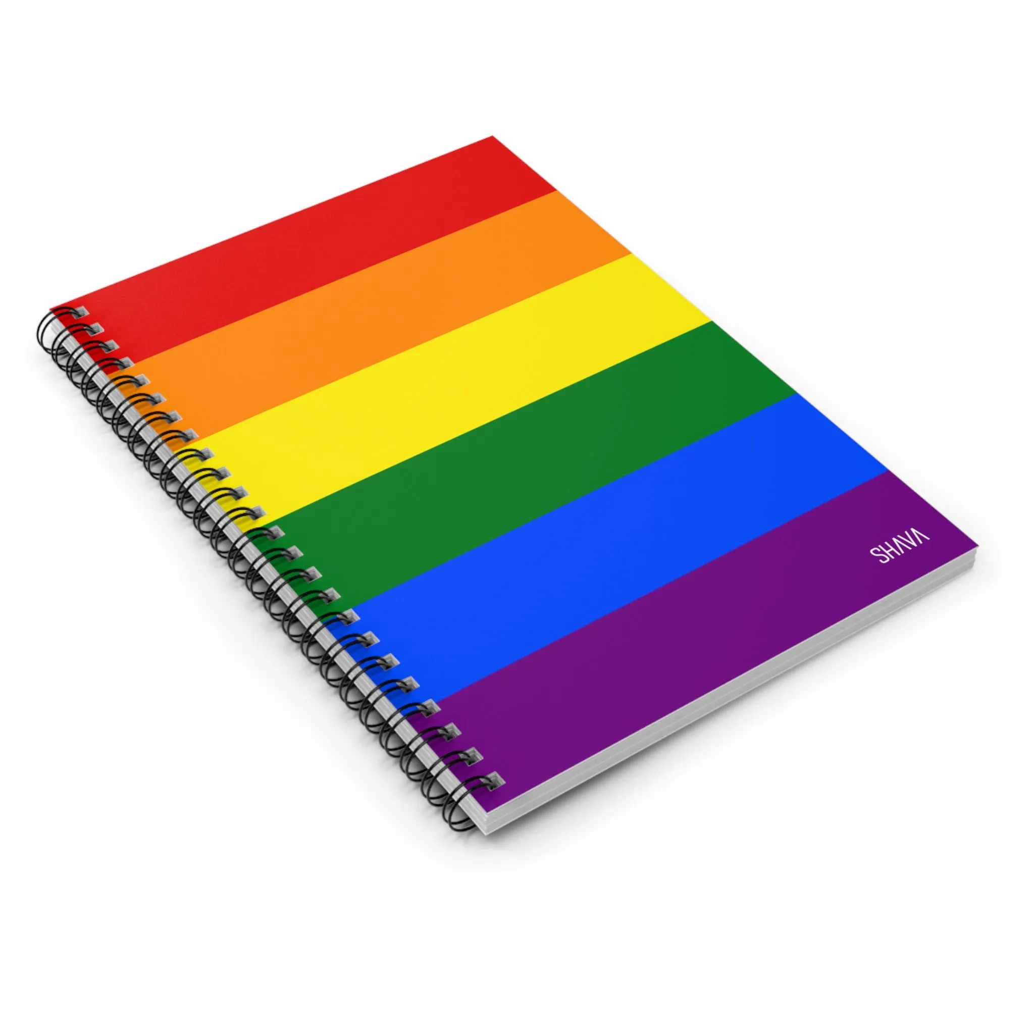 LGBTQ Spiral Notebook - Ruled Line - Rainbow Flag