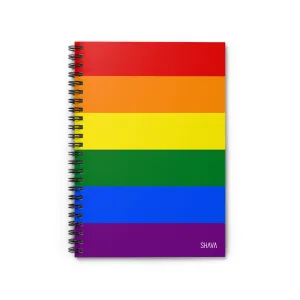 LGBTQ Spiral Notebook - Ruled Line - Rainbow Flag