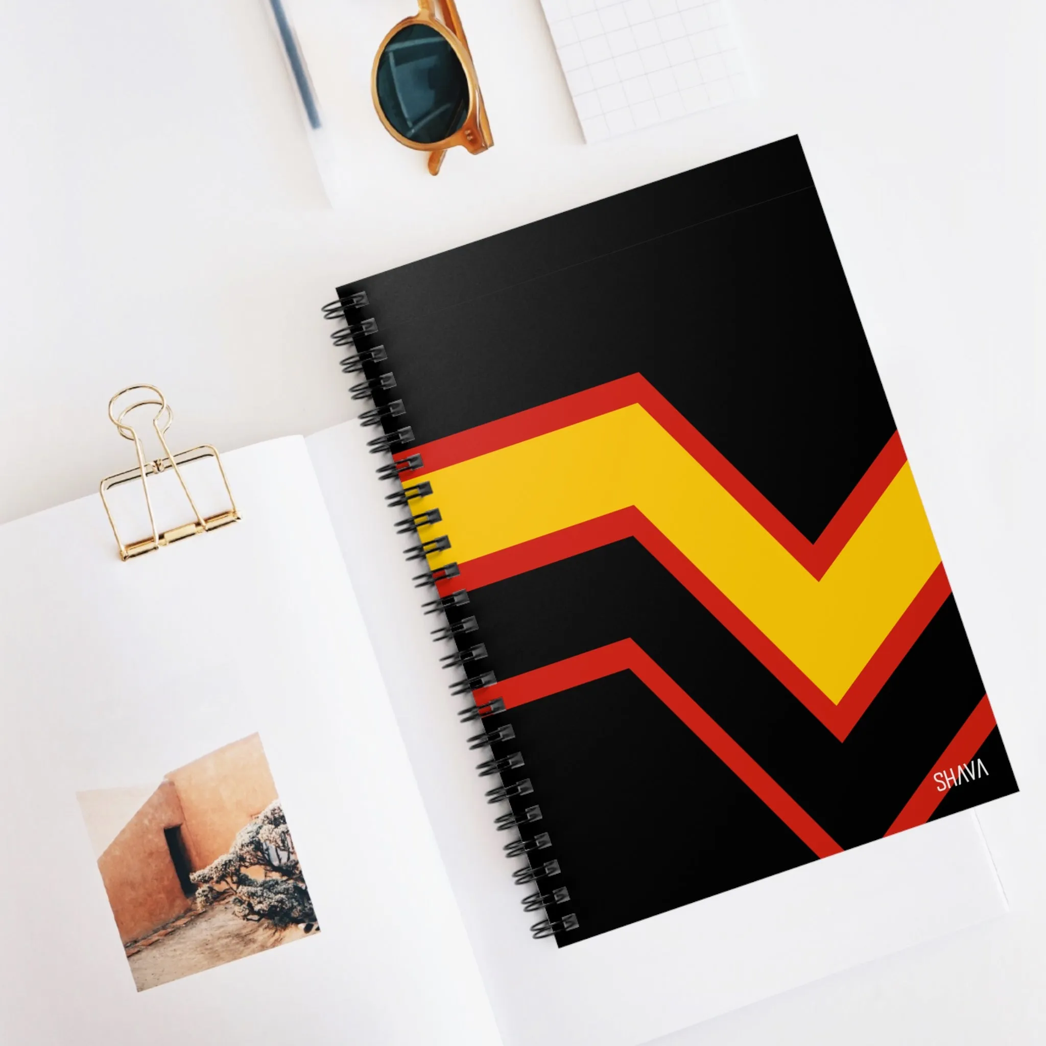 LGBTQ Spiral Notebook - Ruled Line - Rubber Flag