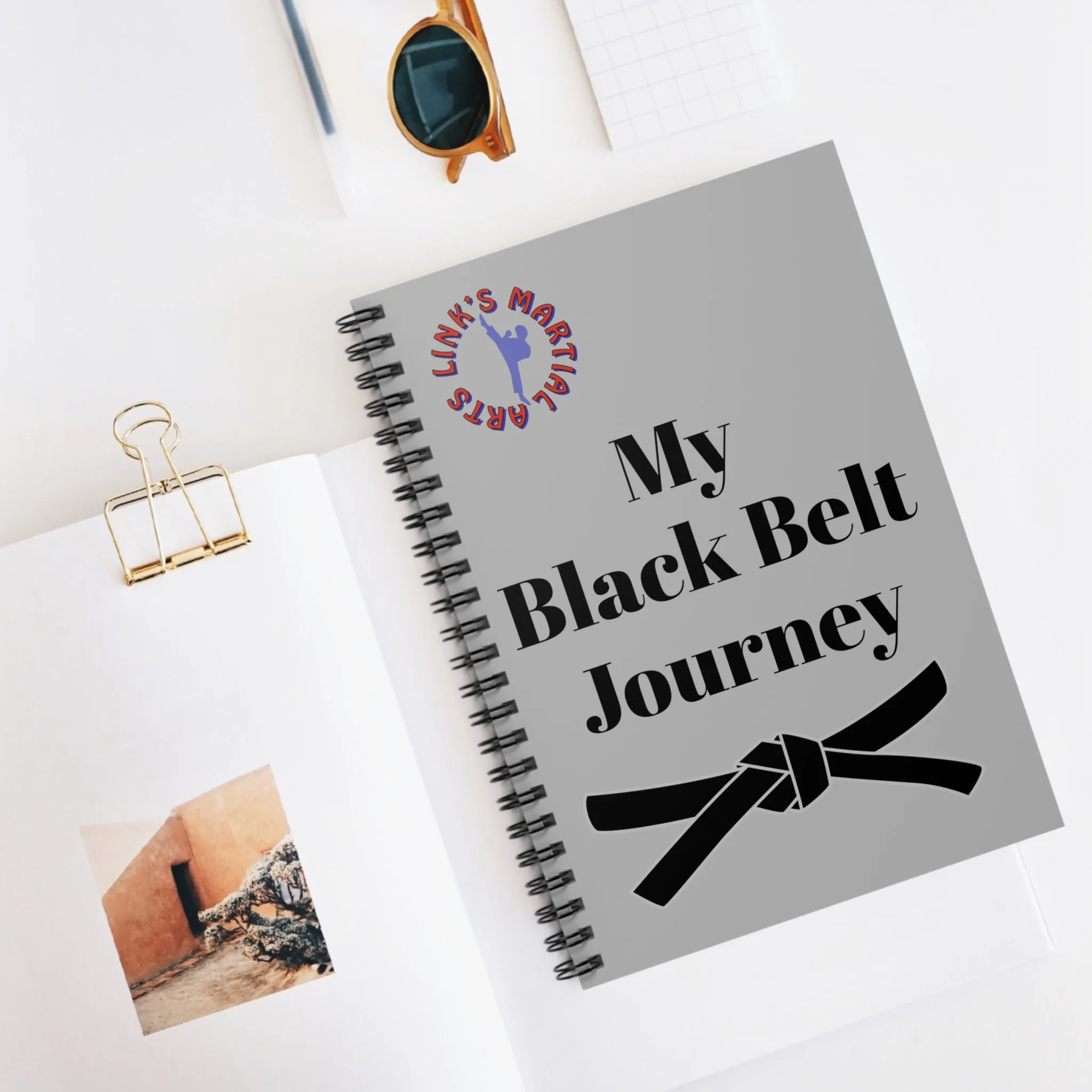 Link's Martial Arts Black Belt Journey Spiral Notebook - Ruled Line