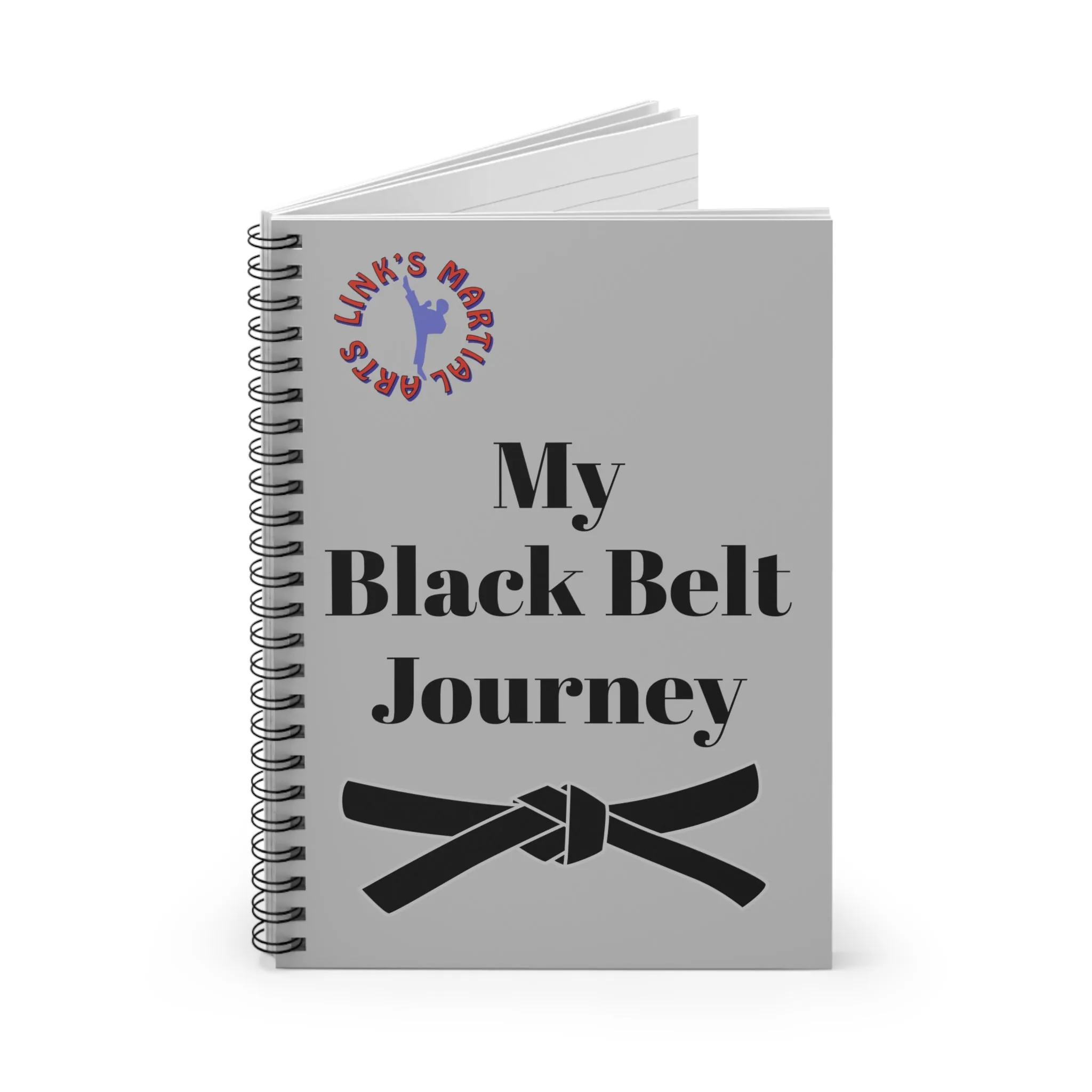 Link's Martial Arts Black Belt Journey Spiral Notebook - Ruled Line