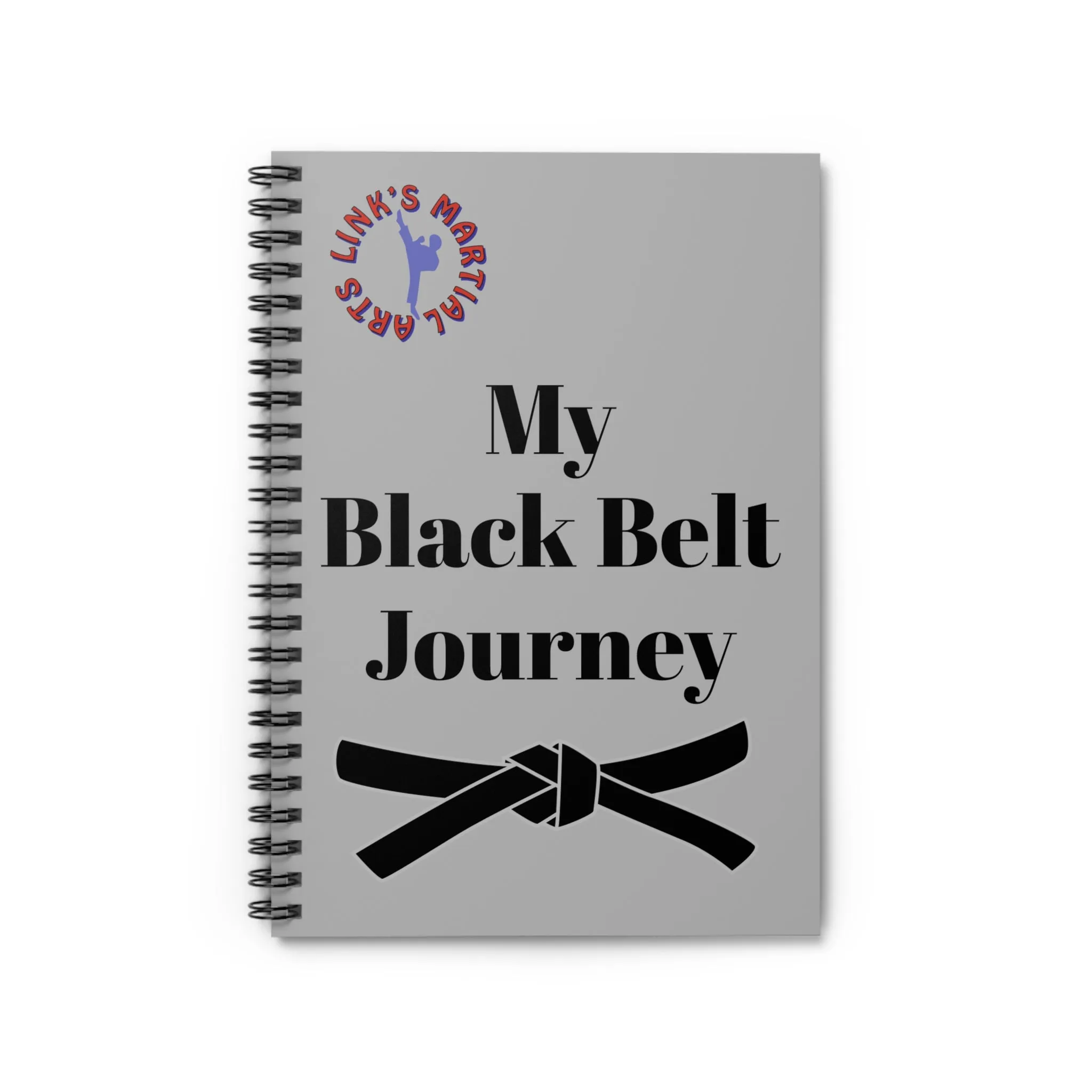 Link's Martial Arts Black Belt Journey Spiral Notebook - Ruled Line