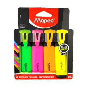 Maped 4 Pack Neon Highlighters