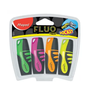 Maped Fluo Peps Highlighter Pocket Asst Clr