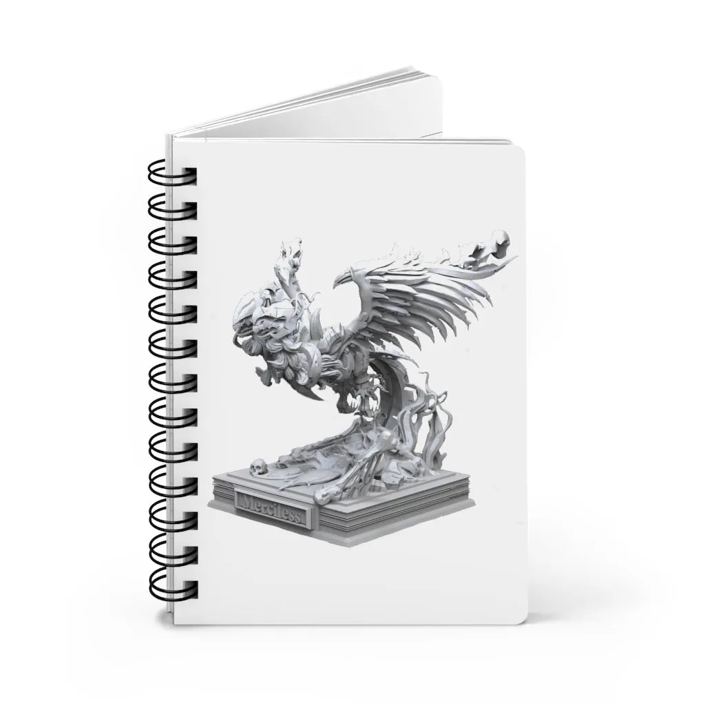 Merciless the Flaming SkyBird Spiral Bound Journal