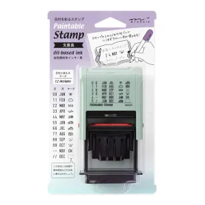 Midori Paintable Rotating Date Stamp - Stationery