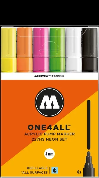 Molotow 227Hs Neon-Set - 4Mm