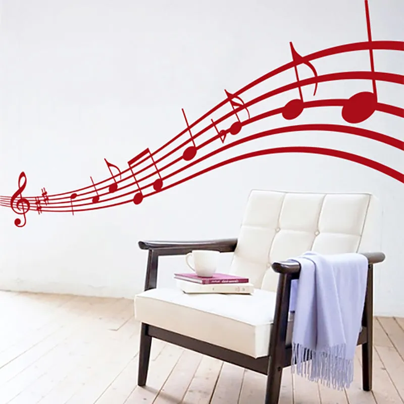 Music to My Eyes - Musical Notes - Vinyl Wall Decals