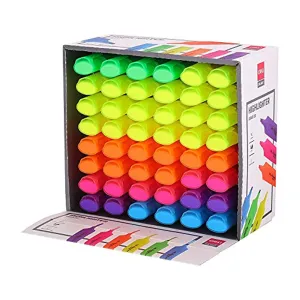 (NET) DELI 48pcs Assorted 6 Colours Highlighters  /  U84900