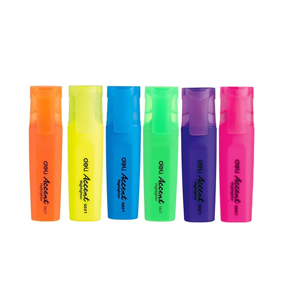 (NET) DELI 48pcs Assorted 6 Colours Highlighters  /  U84900