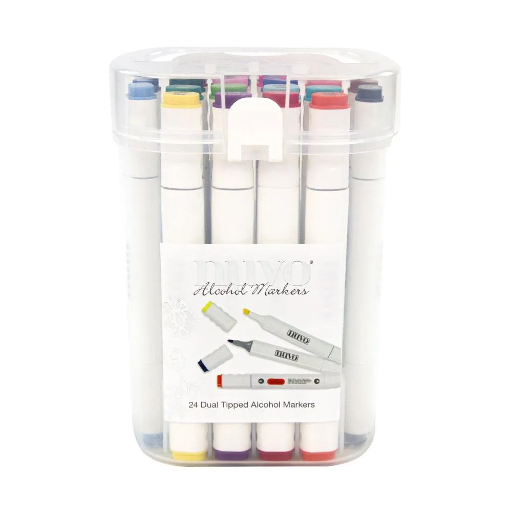 Nuvo Alcohol Markers 24 pack  - Bright & Dark Collection*