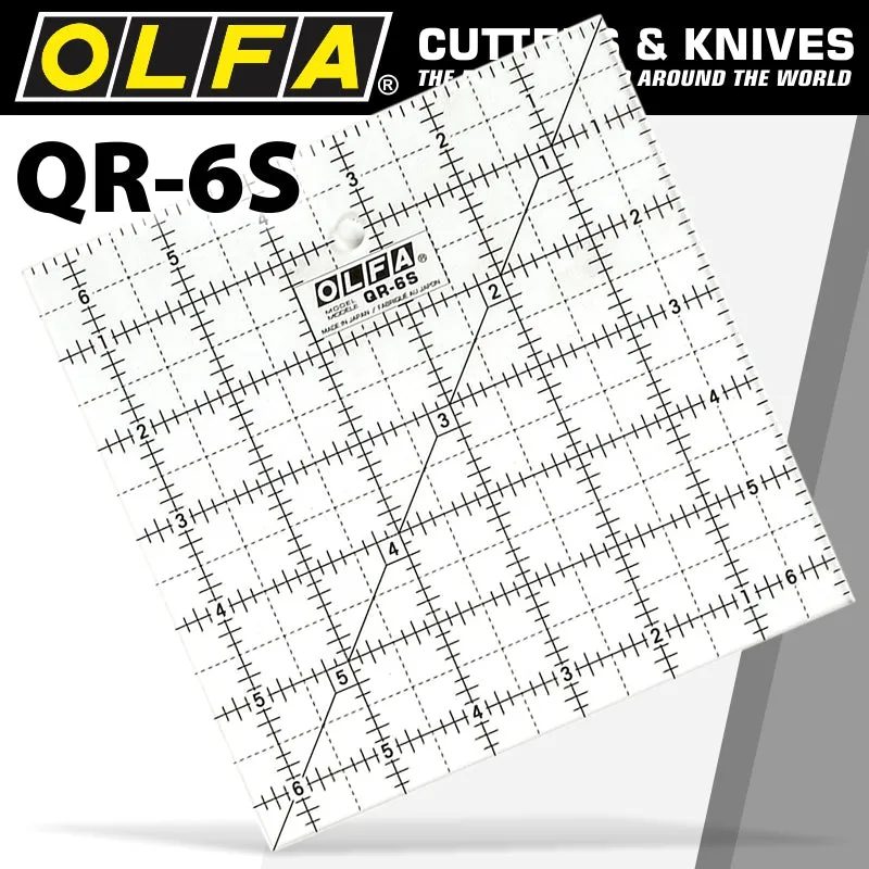 OLFA QUILT RULER 6' X 6' SQUARE WITH GRID RUL QR-6S