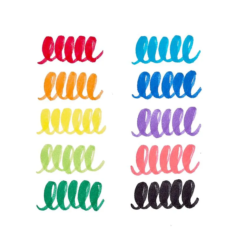 Ooly big bright brush markers set of 10