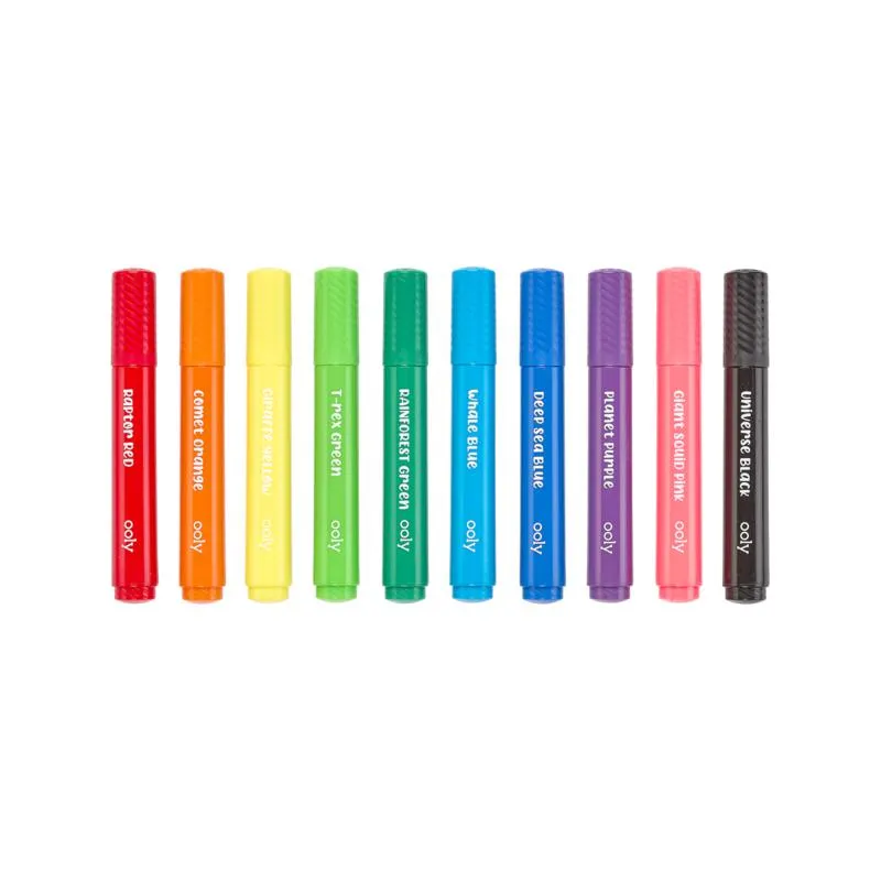 Ooly big bright brush markers set of 10