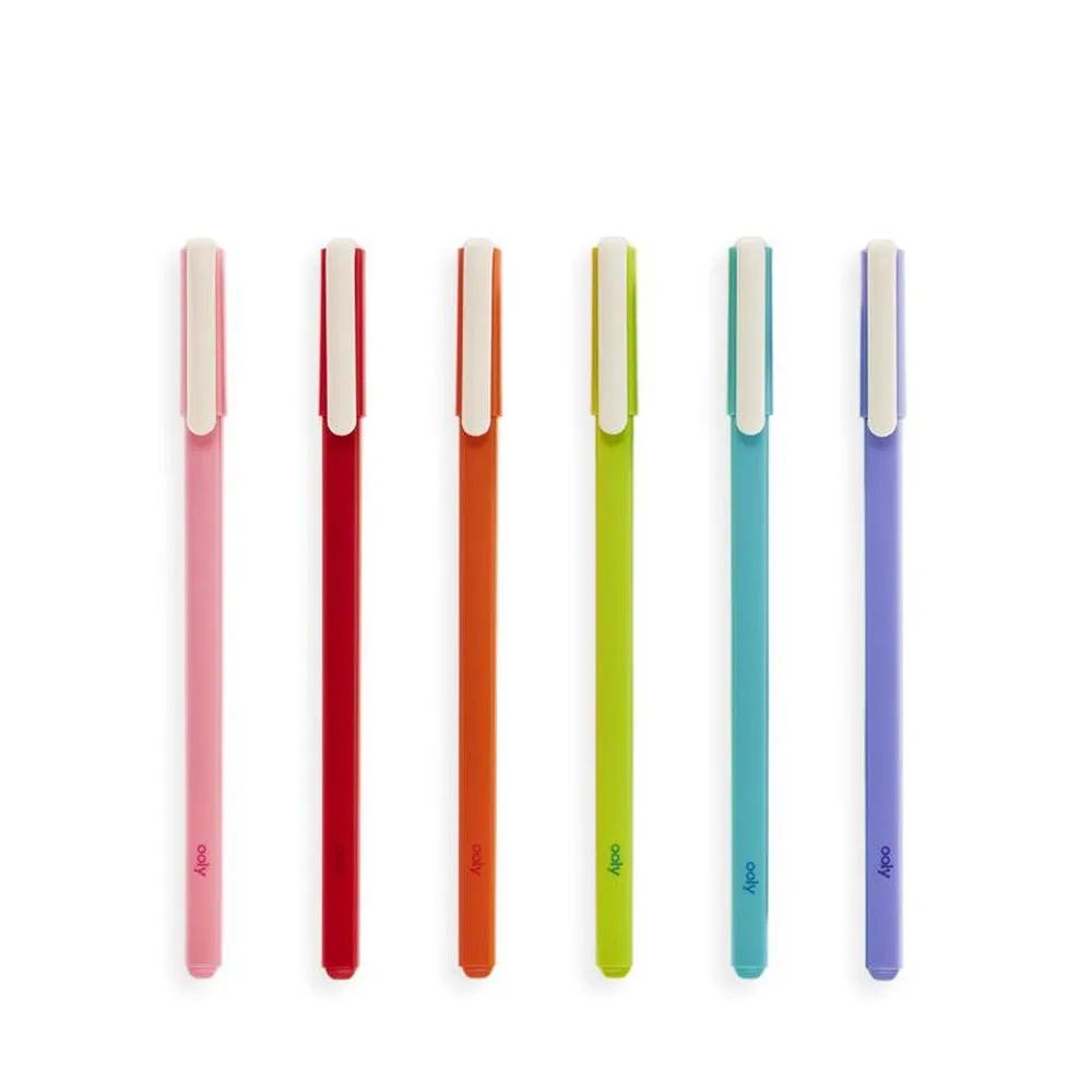 Ooly fine line coloured gel pens set of 6