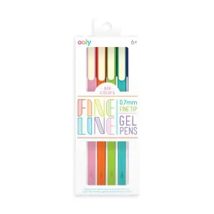 Ooly fine line coloured gel pens set of 6