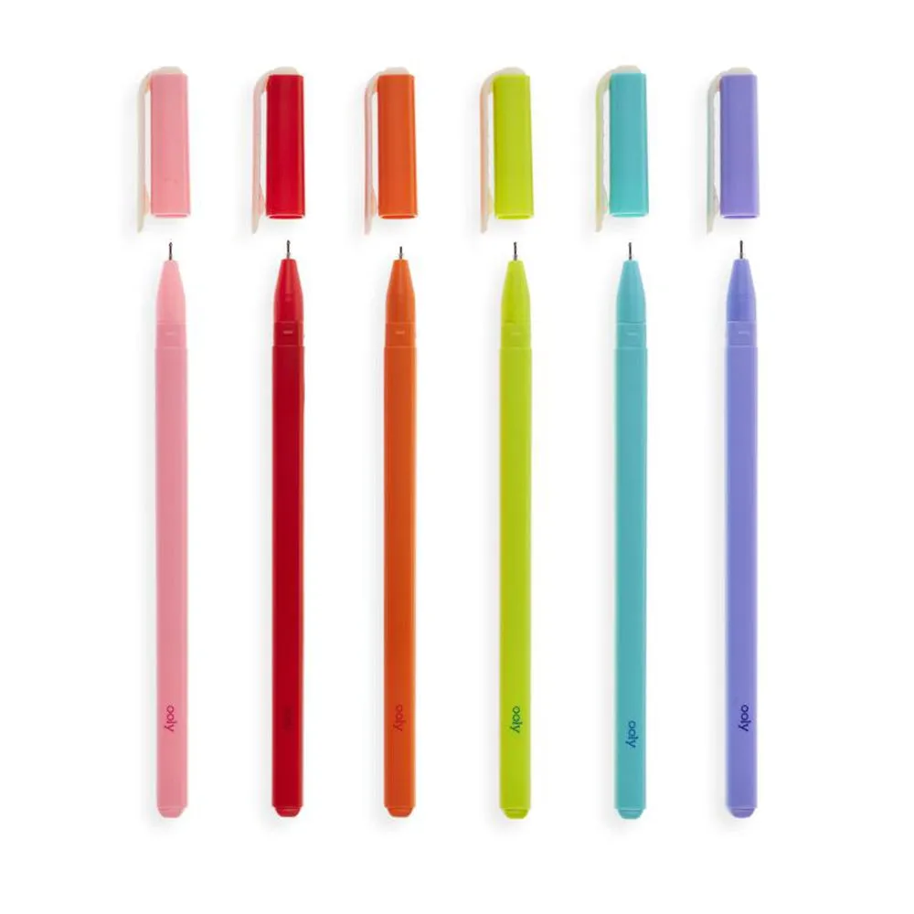 Ooly fine line coloured gel pens set of 6