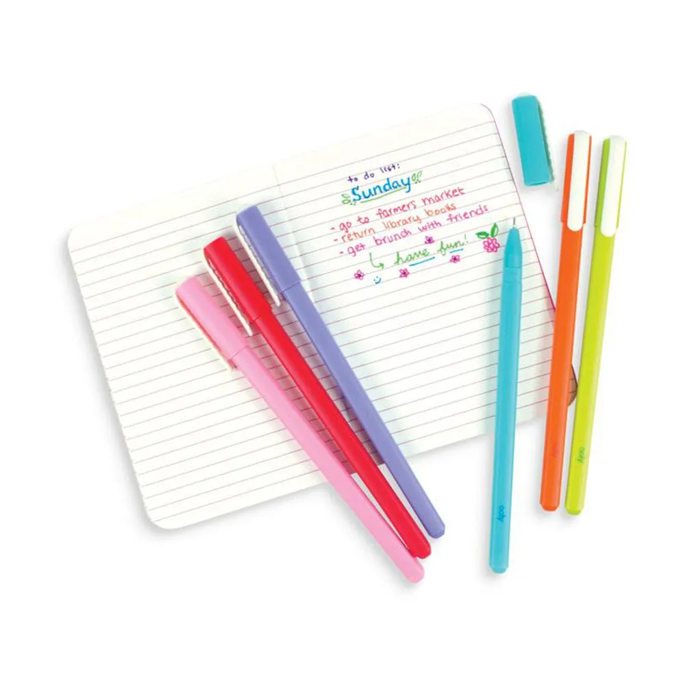 Ooly fine line coloured gel pens set of 6