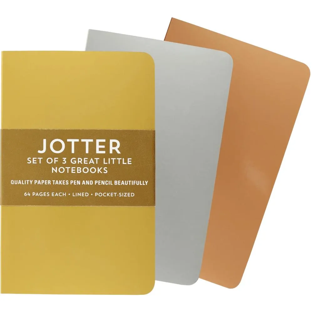 Peter Pauper Press Jotter Mini Notebooks 3pk - Foil