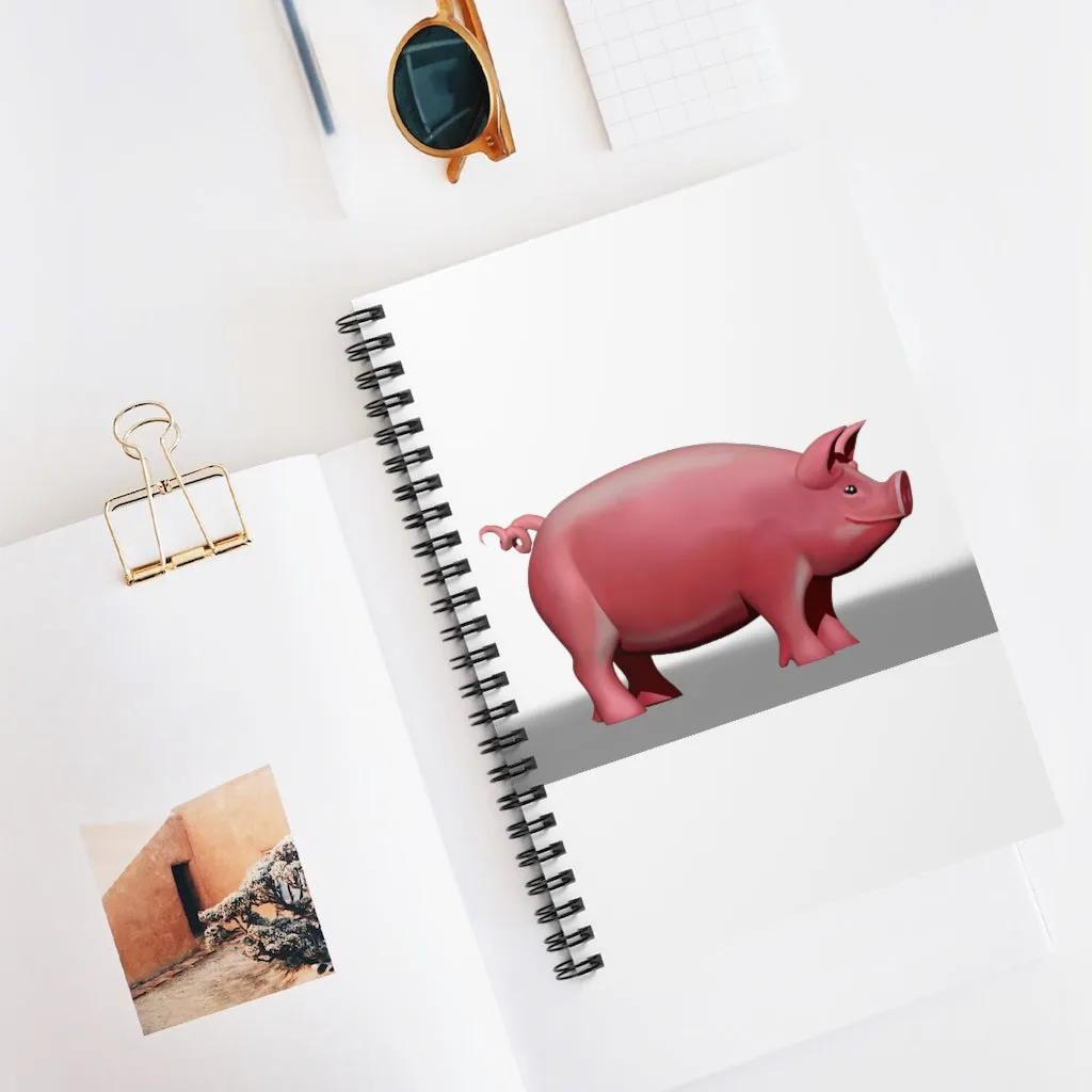 Pig Spiral Notebook - Ruled Line