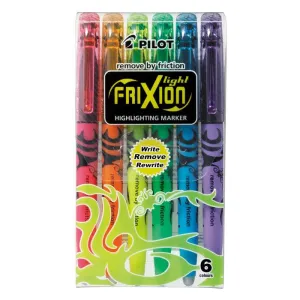 Pilot Frixion Erasable Highlighter Set 6pk