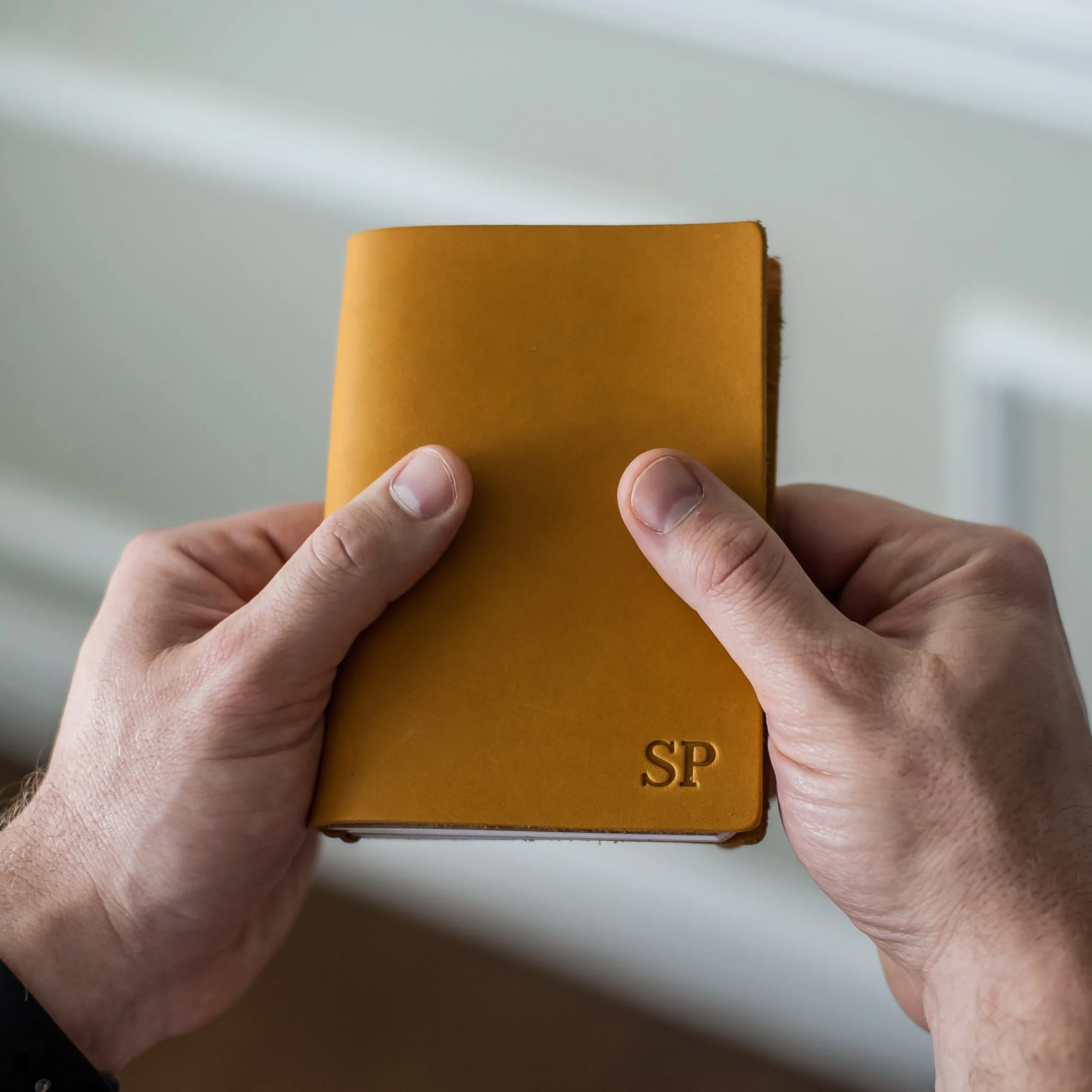 Refillable Personalized Leather Pocket Journal