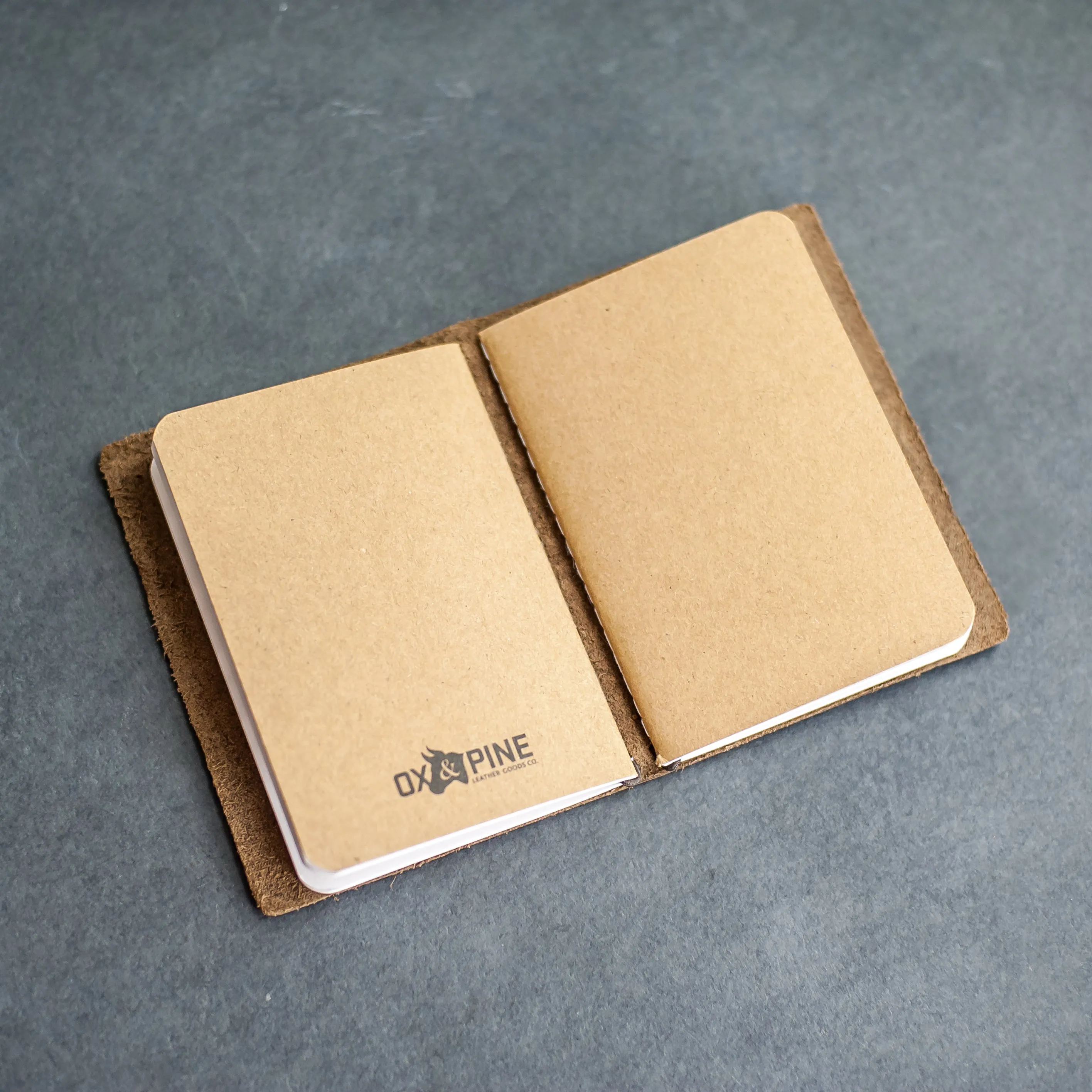 Refillable Personalized Leather Pocket Journal