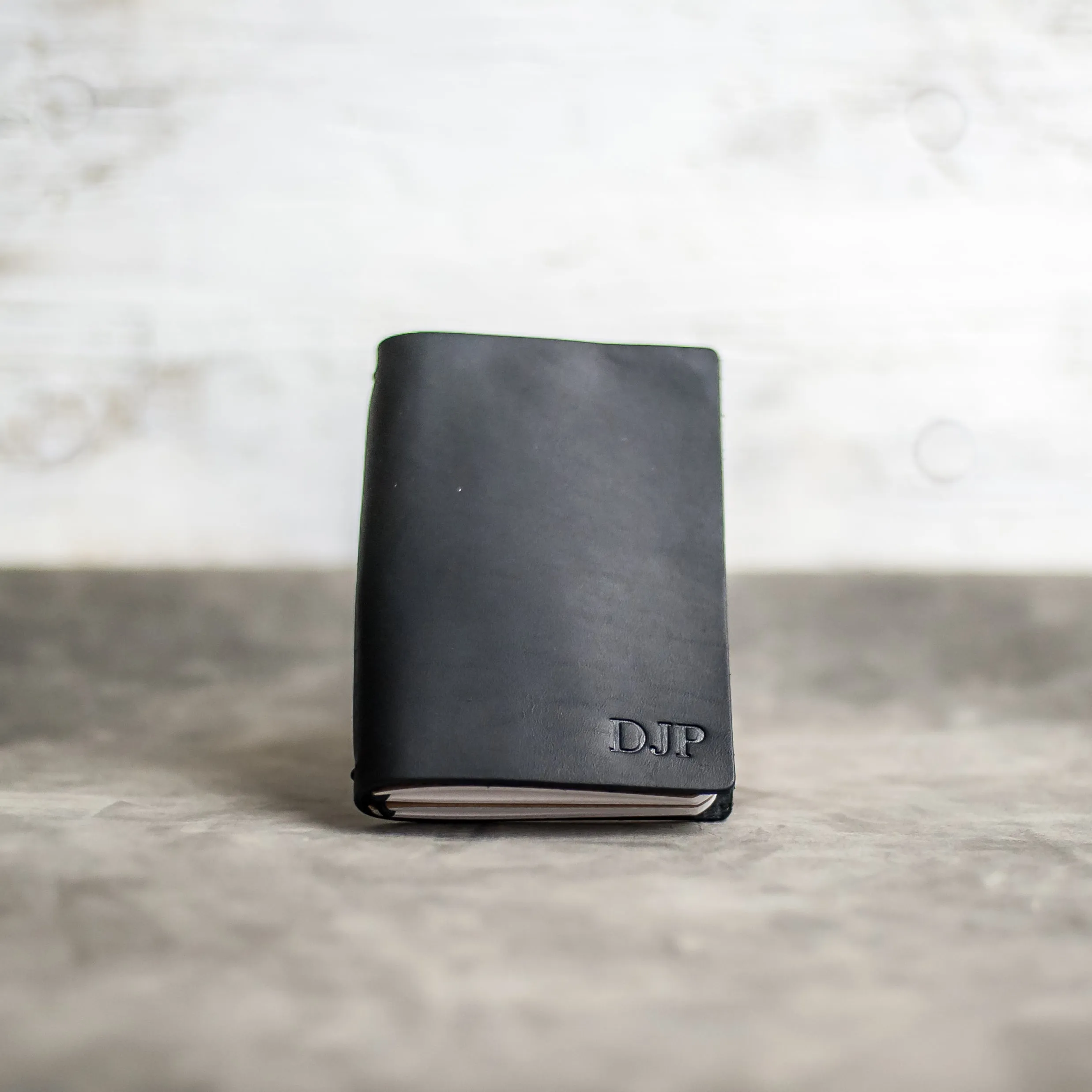 Refillable Personalized Leather Pocket Journal