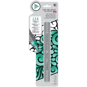 Spectrum Noir Triblend Brush Marker - Green Turquoise Blend^