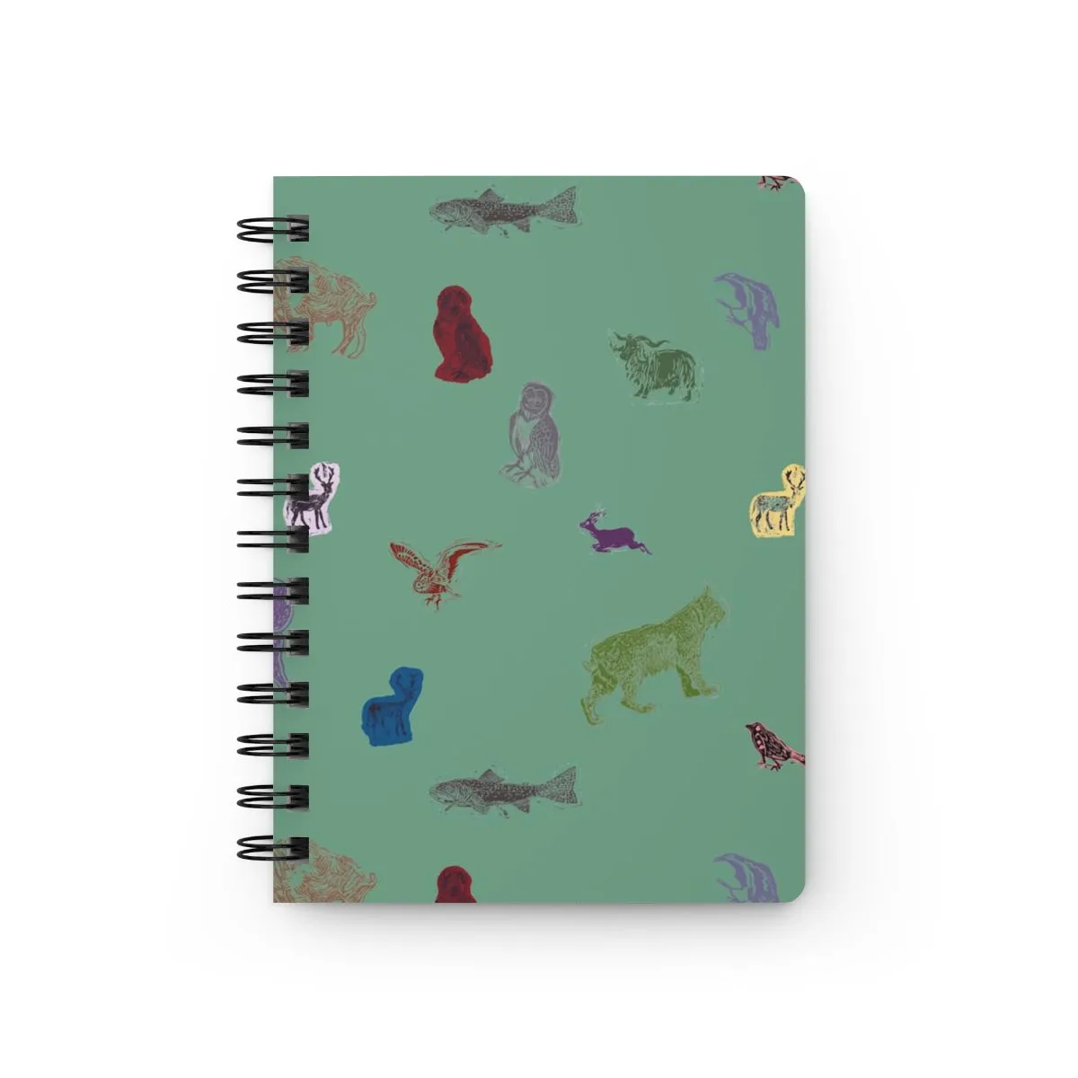 Spiral Notebook: Western Forest, Sage