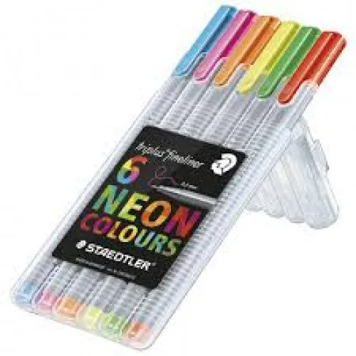 Staedtler 334Triplus Fineliner Neon Pack of 6 Colors