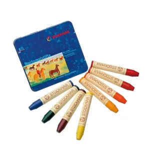 Stockmar 8 Beeswax Crayons in Tin