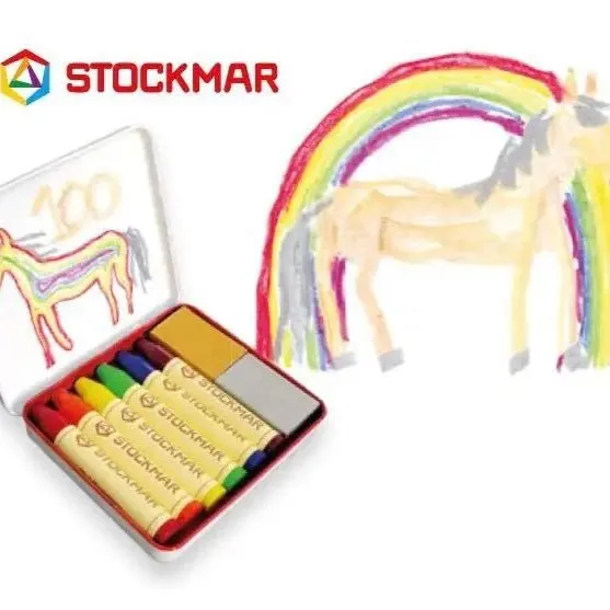 Stockmar Special Edition Rainbow Beeswax Crayons in Tin