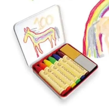 Stockmar Special Edition Rainbow Beeswax Crayons in Tin