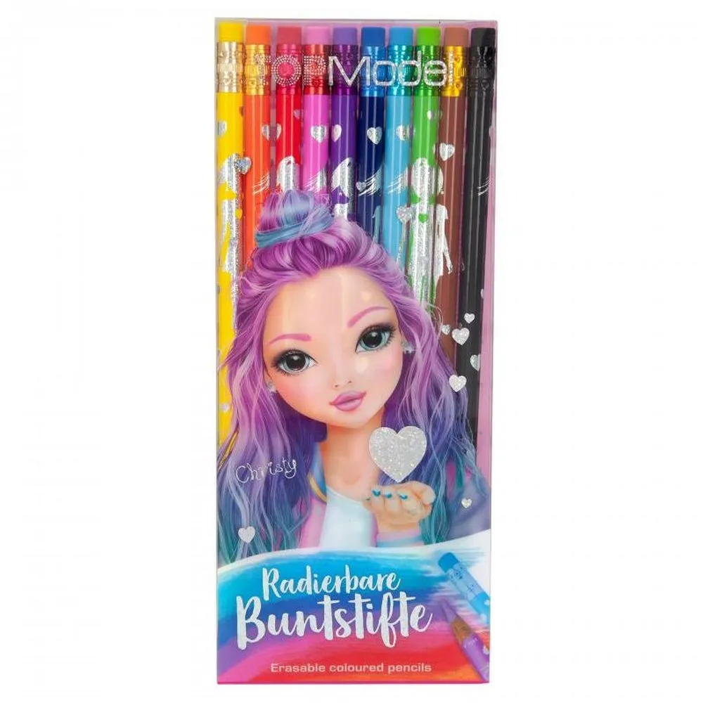 TopModel Erasable Coloured Pencils