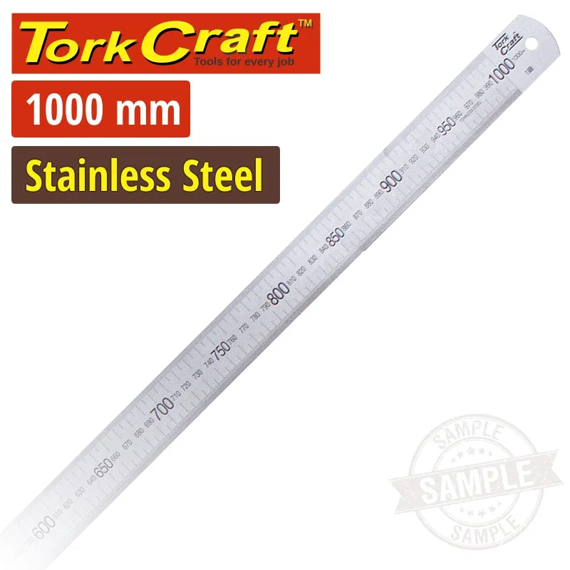 TORK CRAFT STAINLESS STEEL1000 X35X1.5MM RULER ME01100