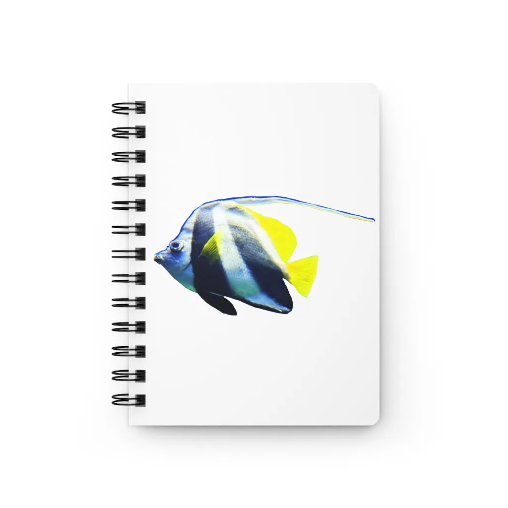 White and Black Fish Spiral Bound Journal