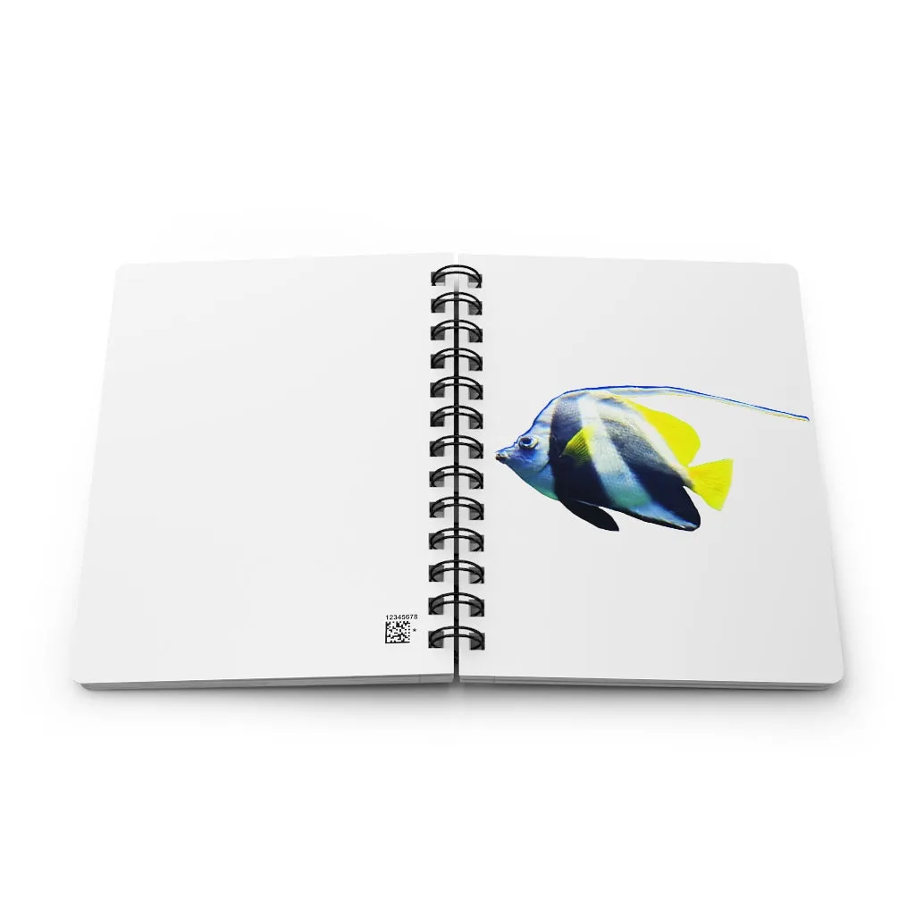 White and Black Fish Spiral Bound Journal