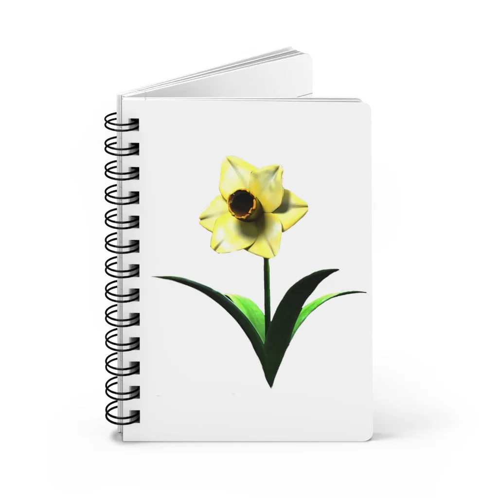 Yellow Flower Spiral Bound Journal