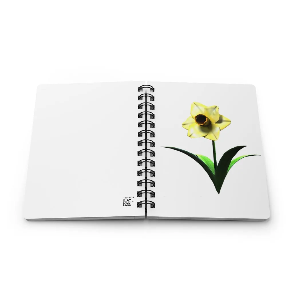 Yellow Flower Spiral Bound Journal